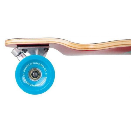 D Street Drop Down Longboard Hawaiian blue/red 39.5"