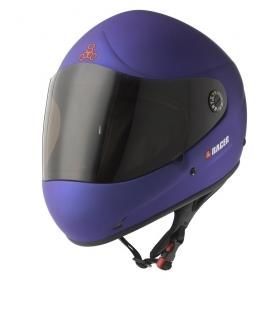 T8 Racer Helmet Blue Rubber S/M